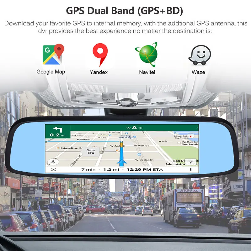 Enigor &amp BJ 8 ''зеркало заднего вида Автомобильный видеорегистратор 4G Android 2 ГБ + 32