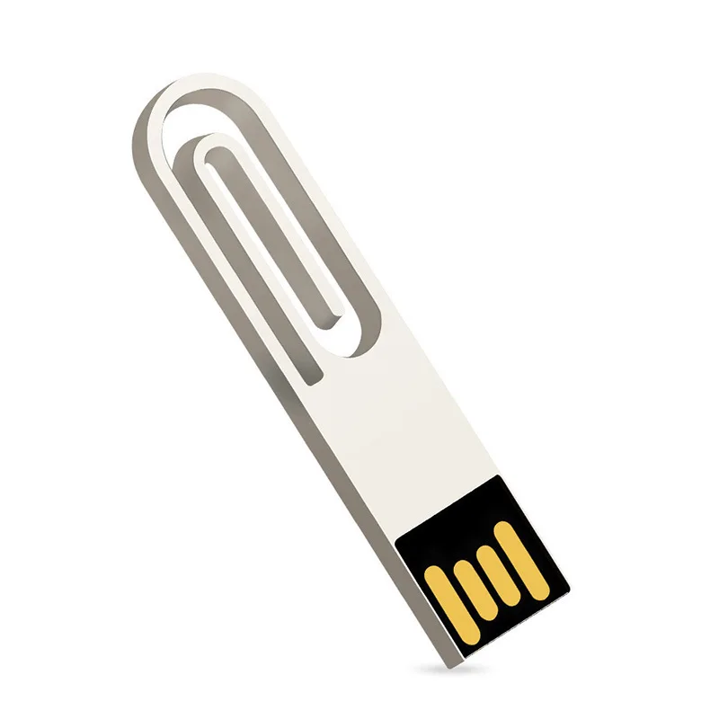 Silver Металлическая USB флешка 4 Гб Флешка 8 ГБ 16 ГБ 32 ГБ флэш-накопитель 64 Гб 128 Гб карта памяти Реальная емкость U stick для ноутбука - Цвет: Silver