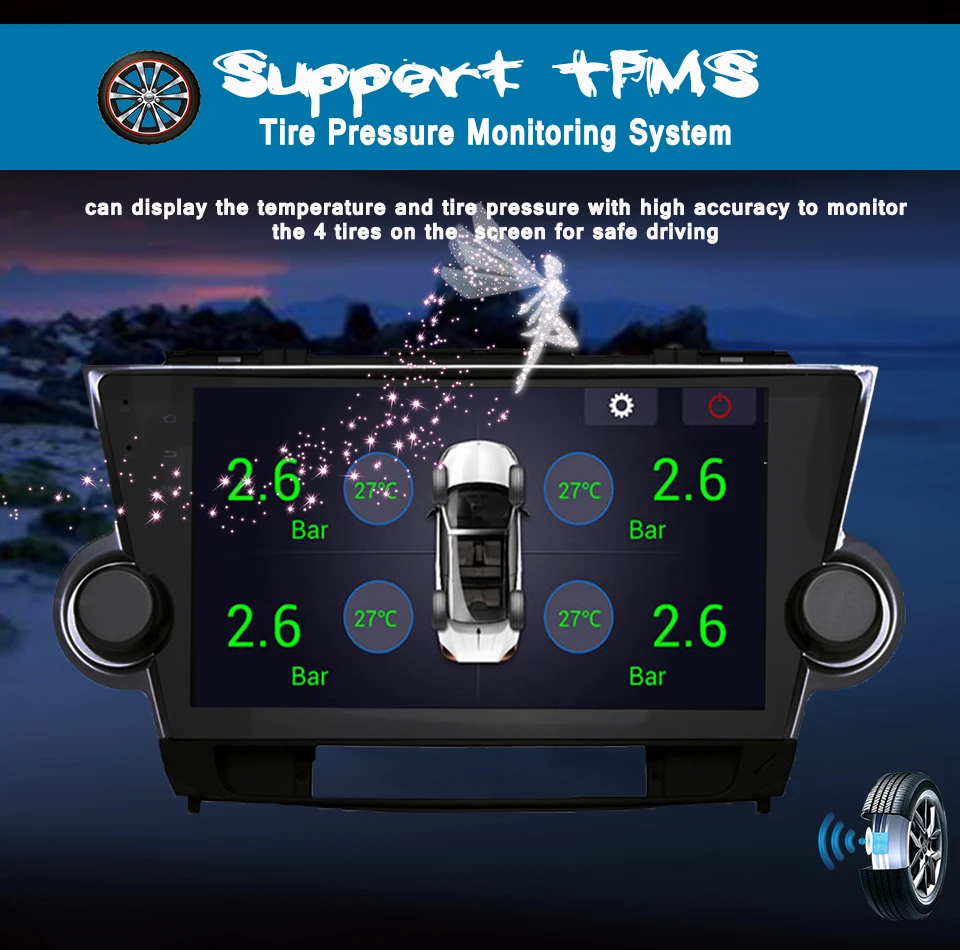 Восьмиядерный 10 1 &quotстерео 1280*720 Android 0 автомобильный DVD GPS навигация Playerfor Toyota