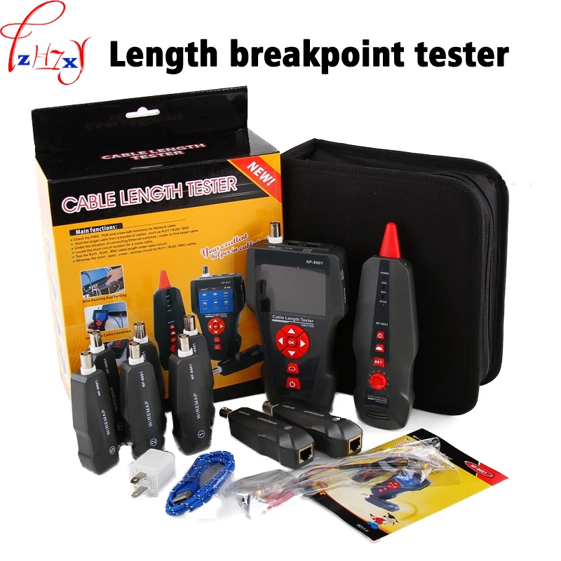 Multi-function length breakpoint cable tester NF-8601W PING and POE test of the network line in English 3.7V | Инструменты