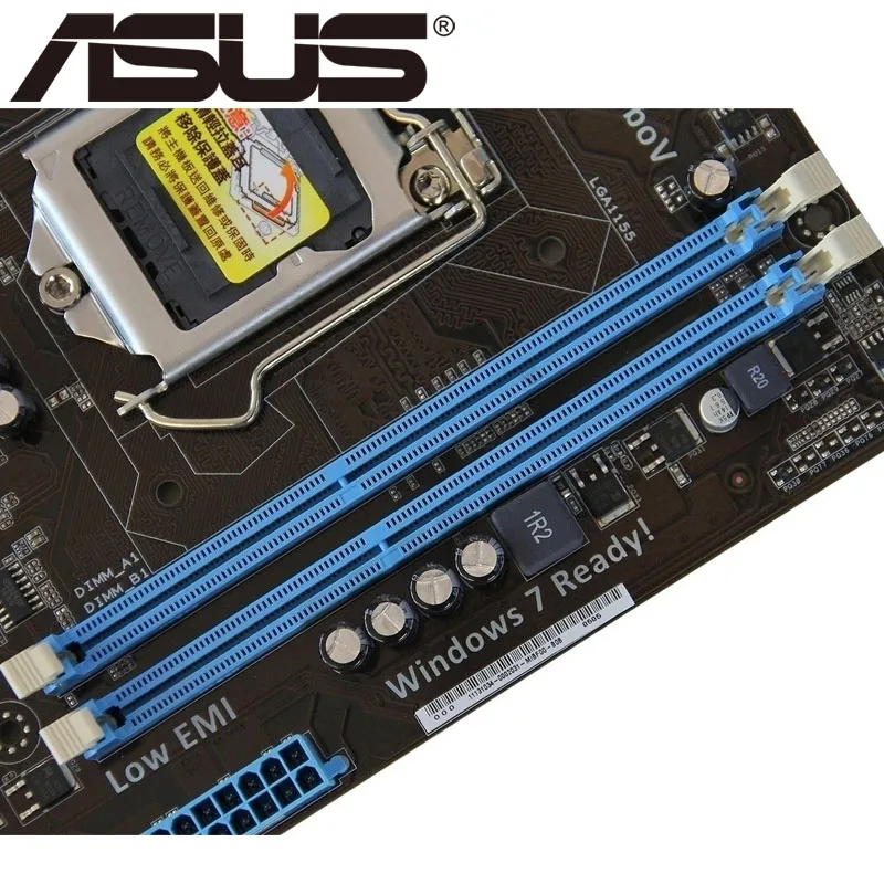 Настольная Материнская плата Asus P8H61 разъем LGA 1155 i3 i5 i7 DDR3 16 ГБ uATX UEFI BIOS оригинальная