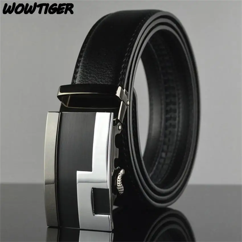 WOWTIGER Free Shipping Fashion Belts Automatic Buckle Men Belt 100cm-125cm Business Luxury Belts For Men