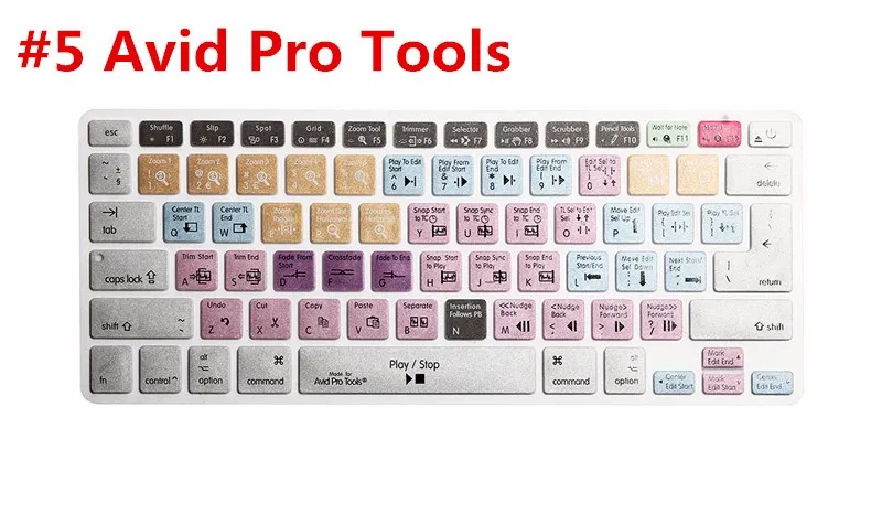 Avid Pro инструменты/Медиа Композитор/Logic Pro X аудио и видео музыка функция клавиатуры пленка Обложка для Macbook Air Pro retina 13 15