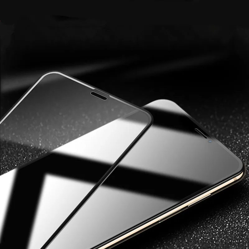 2 шт. 9D Защитное стекло для iPhone XS MAX экрана 8 7 6 plus X XR закаленное Полное покрытие