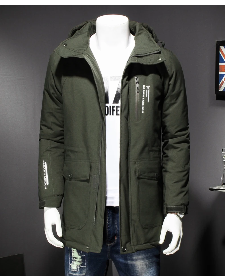 Большие размеры 8XL 6XL 5XL Высококачественная Теплая мужская зимняя куртка ветрозащитная Повседневная Верхняя одежда толстое пальто средней длины Мужская парка