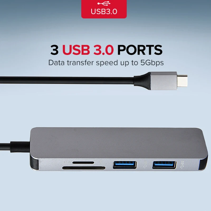 RCTDH Thunderbolt 3 USB-C док-станция USB Type C до 0 HDMI концентратор адаптер для MacBook Huawei Mate 20 P20 Pro