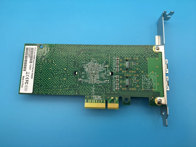82576 гигабитная Двухпортовая волоконно оптическая сетевая карта 2SFP поддерживает