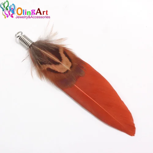DC 10PCS 7CM 036 OlingArt красочные натуральные перья кисточки 10 шт. 7 см женские серьги браслет ожерелье DIY Изготовление ювелирных изделий брелок Подвески Новинка - Цвет: DC 10PCS 7CM 036