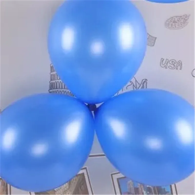 10-дюймовые темно-синие жемчужные латексные шары шарики для детского душа