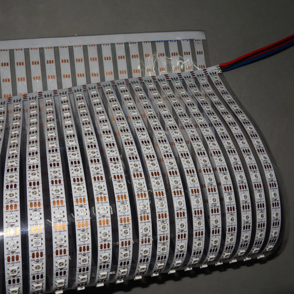 

DC5V 30*40 pixels RGB full color WS2812B Flexible LED Pixel Panel Light;size:50cm*60cm