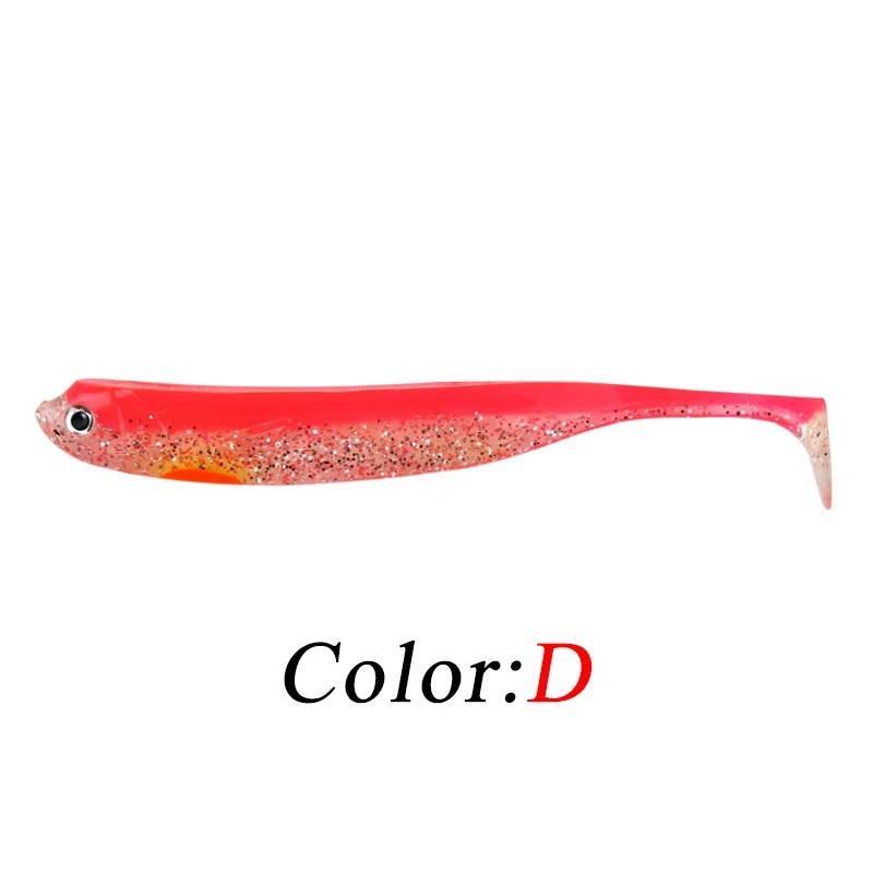 SEAPESCA 2 шт./лот, приманки для рыбалки, мягкие приманки 150 мм, 16 г, мягкие силиконовые приманки Lurs Shad для ловли карпа, искусственные приманки для ловли карпа JK165 - Цвет: D