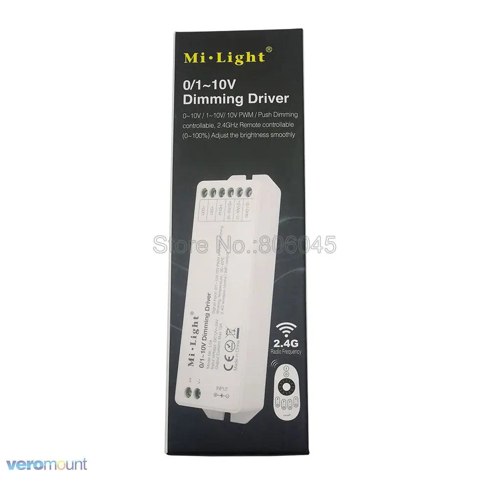 Mi. Светильник LS4 0/1 ~ 10 в один Цвет Светодиодные ленты Dim mi нг драйвер DC12V-24V ШИМ или