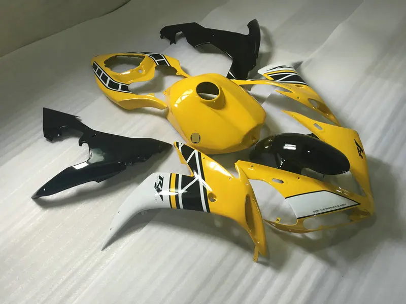 Комплект обтекателей для мотоцикла YAMAHA YZFR1 04 05 06 YZF R1 YZF1000 2004 2005 2006 ABS Желтый Черный
