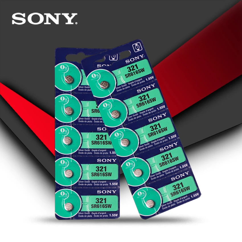 3 шт. Новинка sony 321 SR616SW 1,55 в оксид серебра часы батарея SR616SW 321 Кнопка монетница Сделано в Японии
