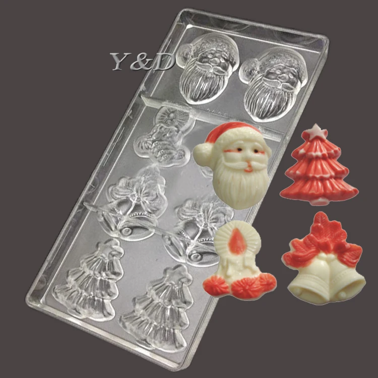 3D DIY Рождественская елка Санта Клауса колокольчик поликарбоната PC жесткий