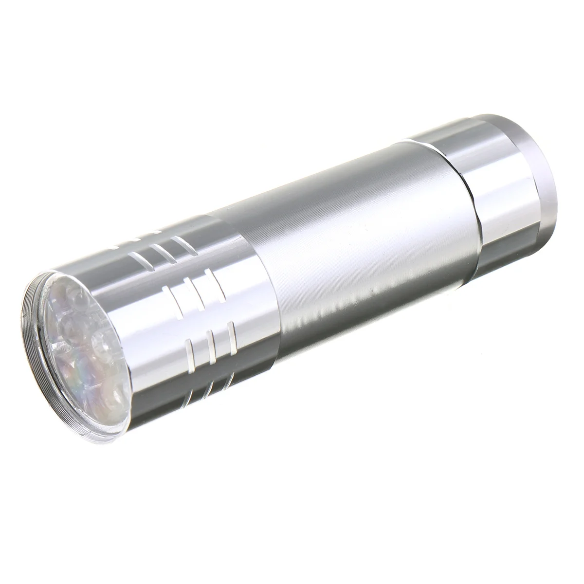 Silver Monja, 4 цвета, Мини светодиодный фонарик для ногтей, УФ-лампа, портативная для ногтей, гель для быстрой сушки ногтей, лампа для лечения геля, инструмент для маникюра - Цвет: Silver