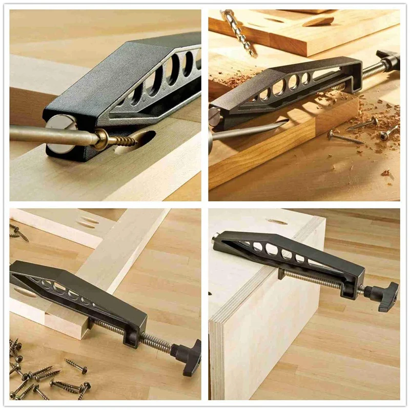 GTBL 2Pc Pocket Hole Clip Woodworking Connecting Oblique Inclined Drilling And Power Tool Access | Обустройство дома
