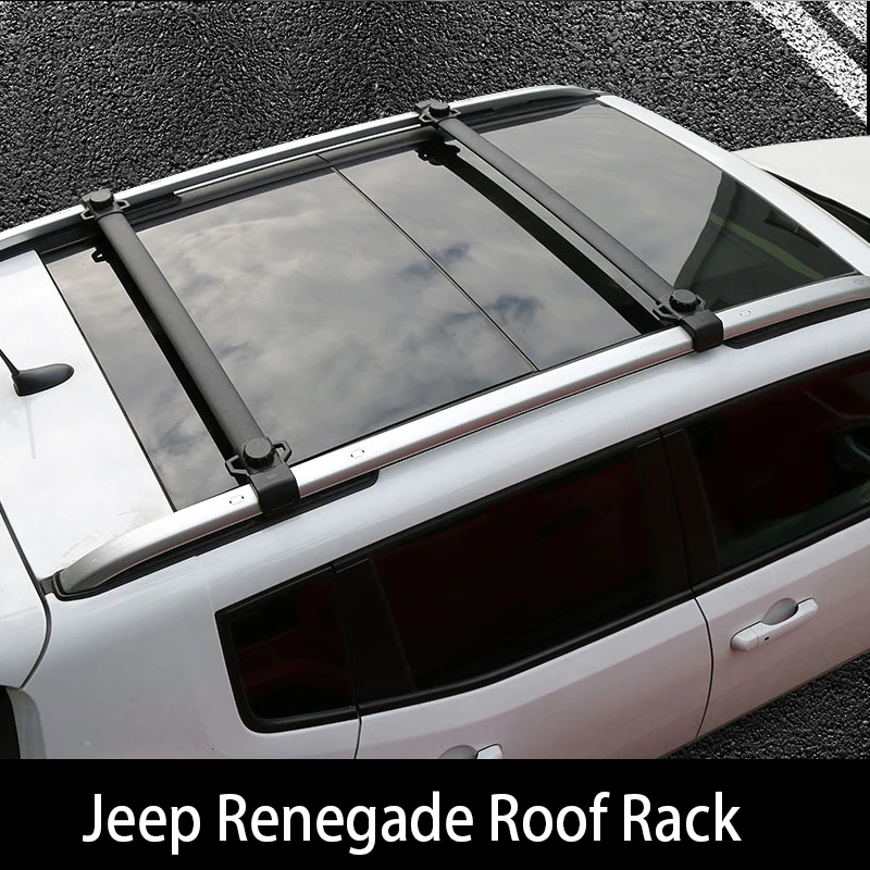 Для Jeep Renegade 2015 2019 рейки на крышу для багажника стойки багажа верхние поперечные