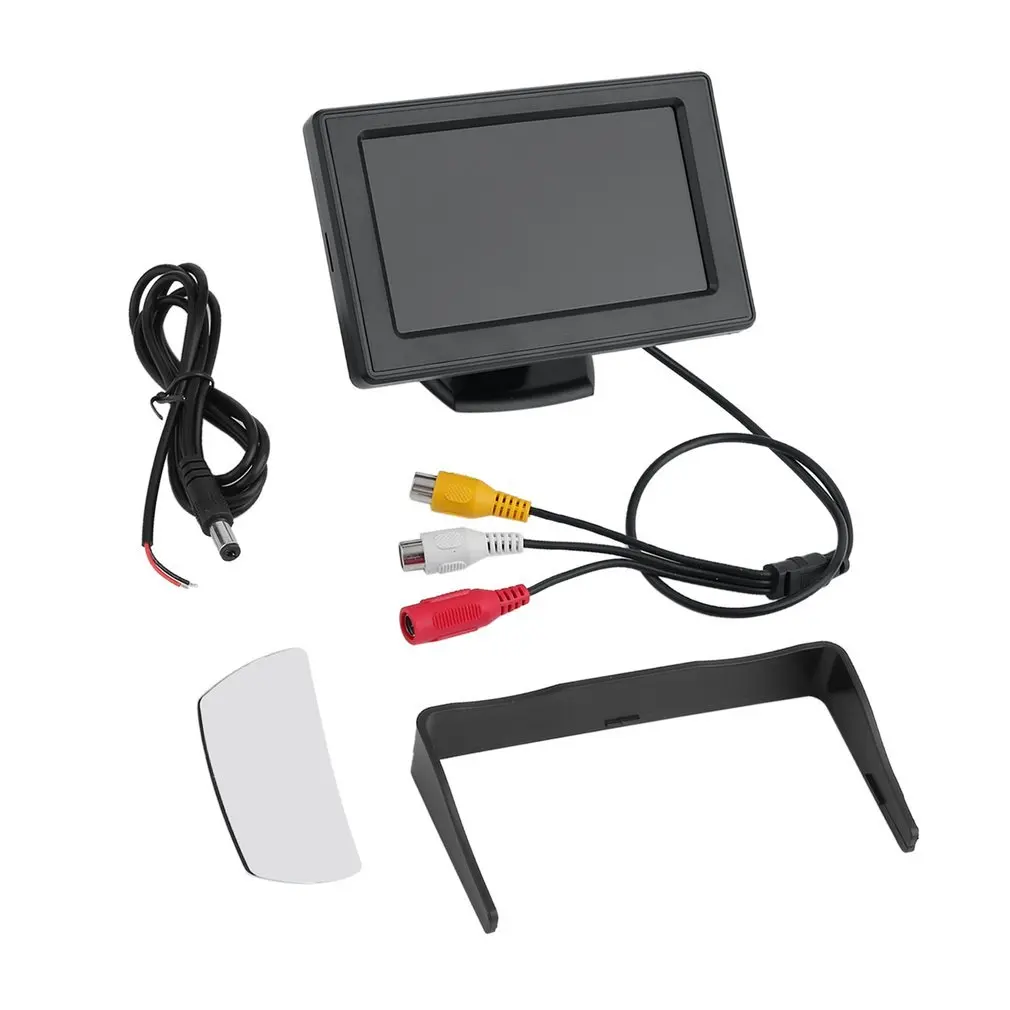 4 3 &quotTFT LCD Автомобильный монитор заднего вида Цветная камера DVD видеомагнитофон