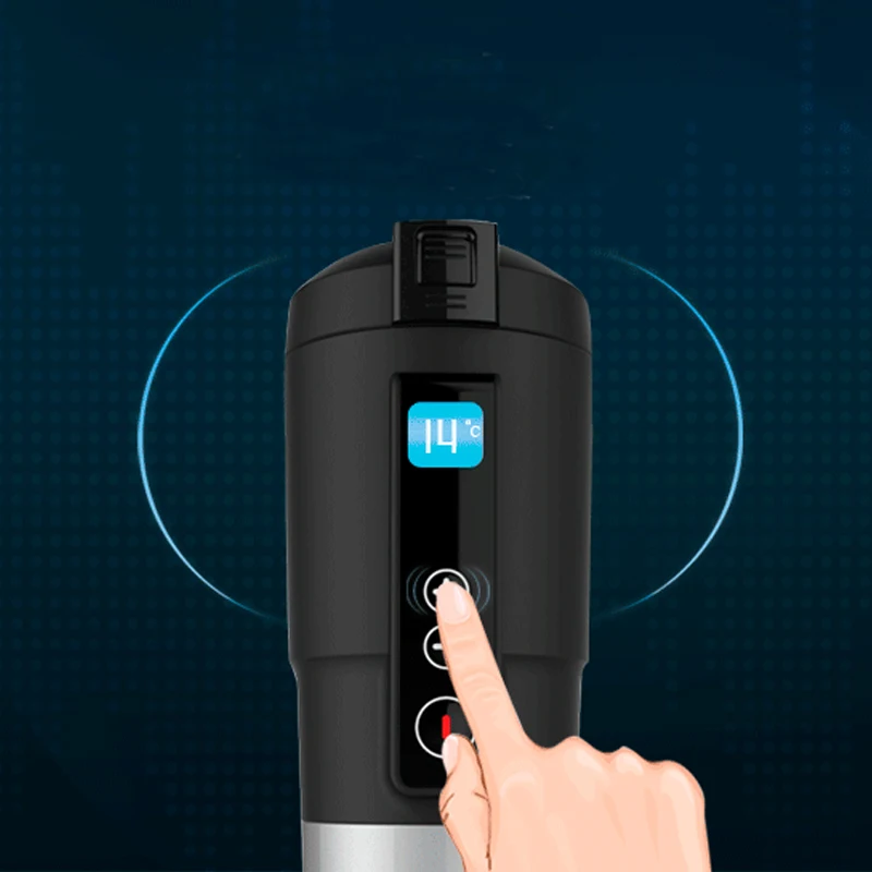 Adjustable Temperature Car Boiling Mug Electric Kettle Vehicle Thermos Digital LCD Display Water Bottle | Бытовая техника