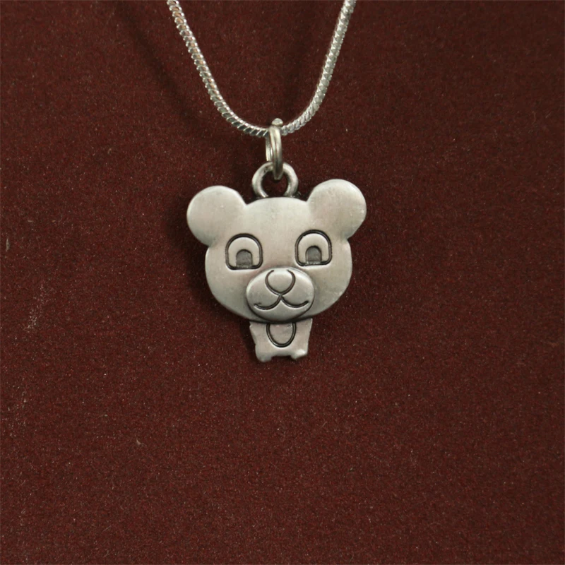 Lanseis 20 шт. оптовая продажа ожерелье с мультяшным мишкой кулоны для женщин