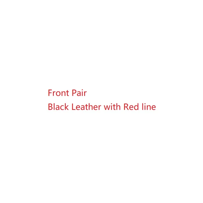 Front Black red line Интерьер автомобиля подлокотник ручка из микрофибры кожаный чехол накладка для Honda Odyssey - Название цвета: Front Black red line