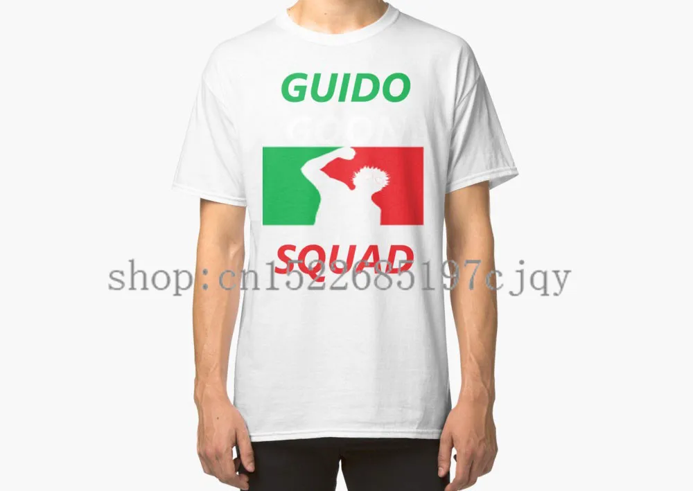 2018 Новый GUIDO GOON SQUAD безопасности Squad логотип Для мужчин с коротким рукавом