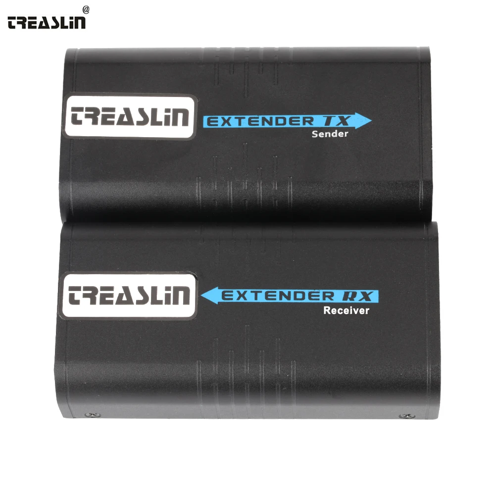 TreasLin HDMI удлинитель по Cat5 Cat5e Cat6 сетевой кабель до 393FT (120 м) 1080 P приемник передатчик