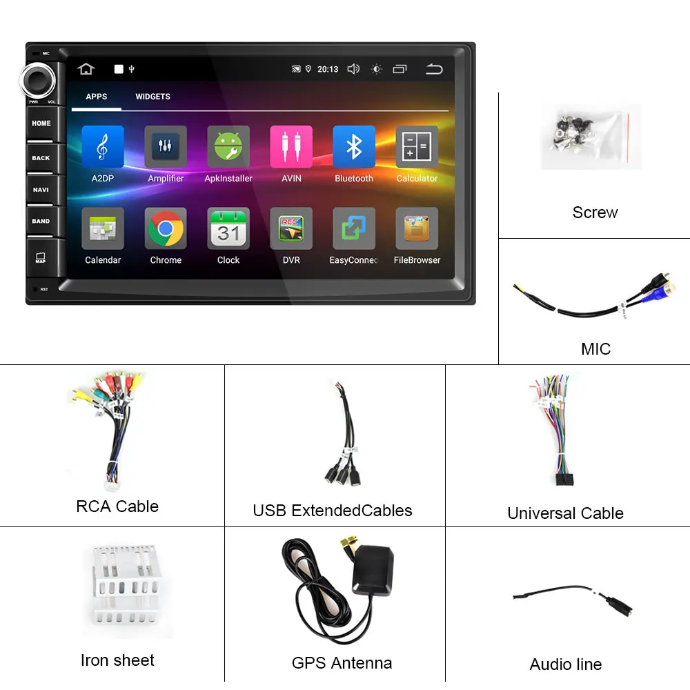 Camecho Android9.0 2DIN Mp5 мультимедийный плеер GPS автомобильное радио аудио Bluetooth Wifi
