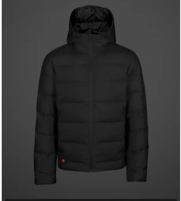 black L Xiaomi mijia терморегулирующий пуховик 4 файла контроль температуры 38 до 53 градусов 90% белый гусиный пух с USB - Цвет: black L