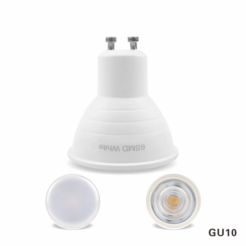 LATTUSO 10 шт. светодиодный свет с лампочкой MR16 GU10 6 W AC 220 V COB Чип угол луча 24 120 градусов светодиодный прожектор для настольной лампы