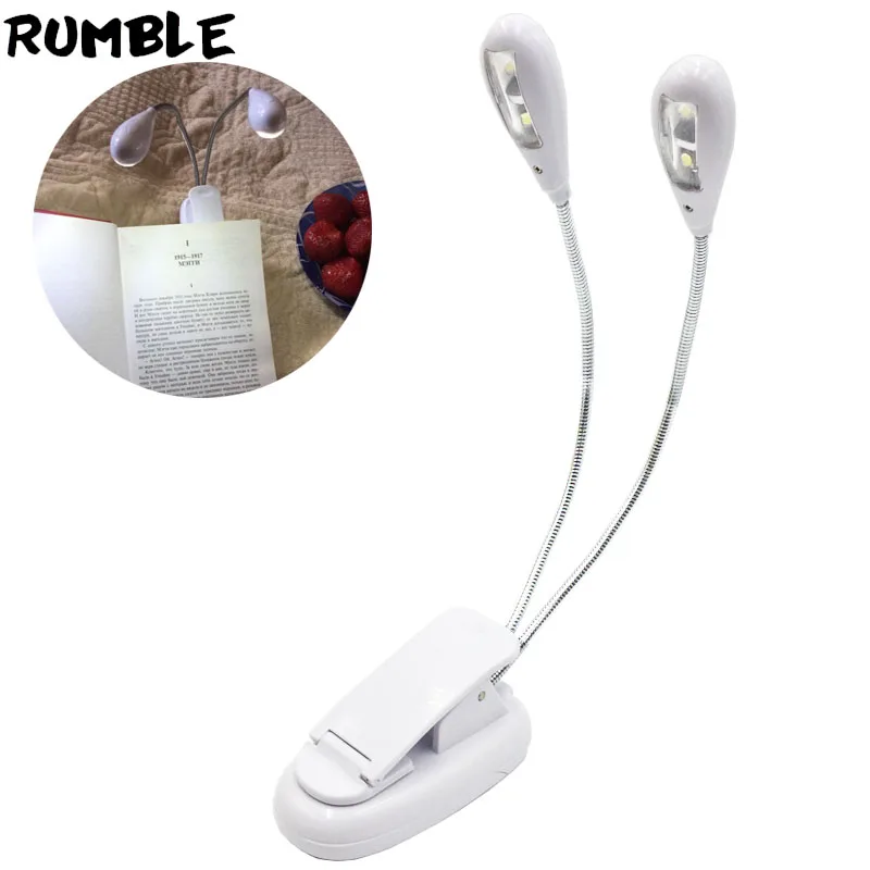 Светодиодная подставка лампа для чтения книг свет клип на светодиодный