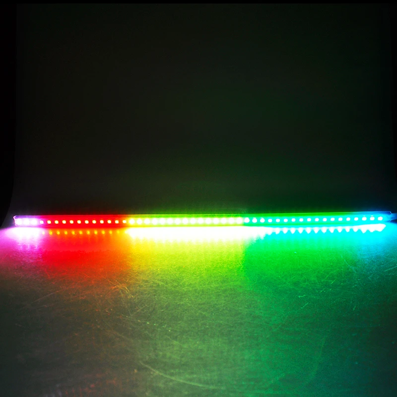 MZORANGE 7-color RGB 48-Led Knight Night Rider мигающие огни мотоциклы мягкие огни сканирующие огни беспроводной пульт дистанционного управления