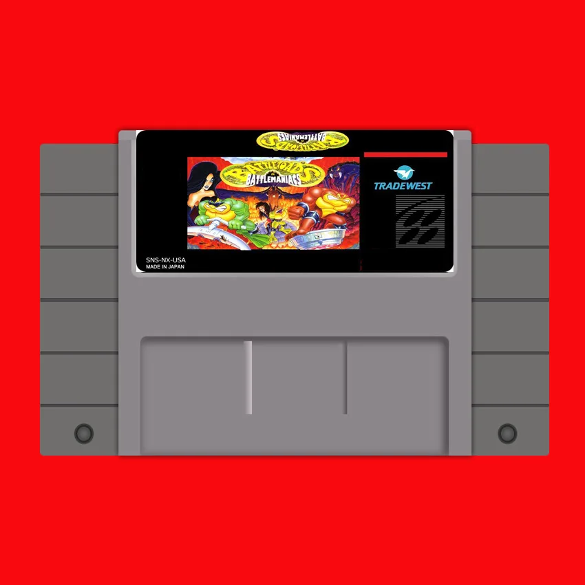 Battletoads в Battlemaniacs 16 бит большая серая игровая карта для игрока США NTSC | Электроника