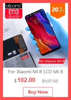 Задняя крышка для Xiaomi mi 8 на батарею черный белый золотой