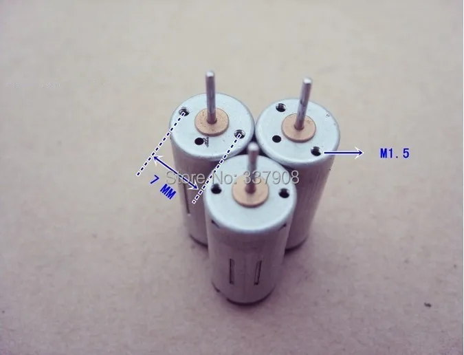 Новый цилиндрический Высокоскоростной микро двигатель постоянного тока 1025 3