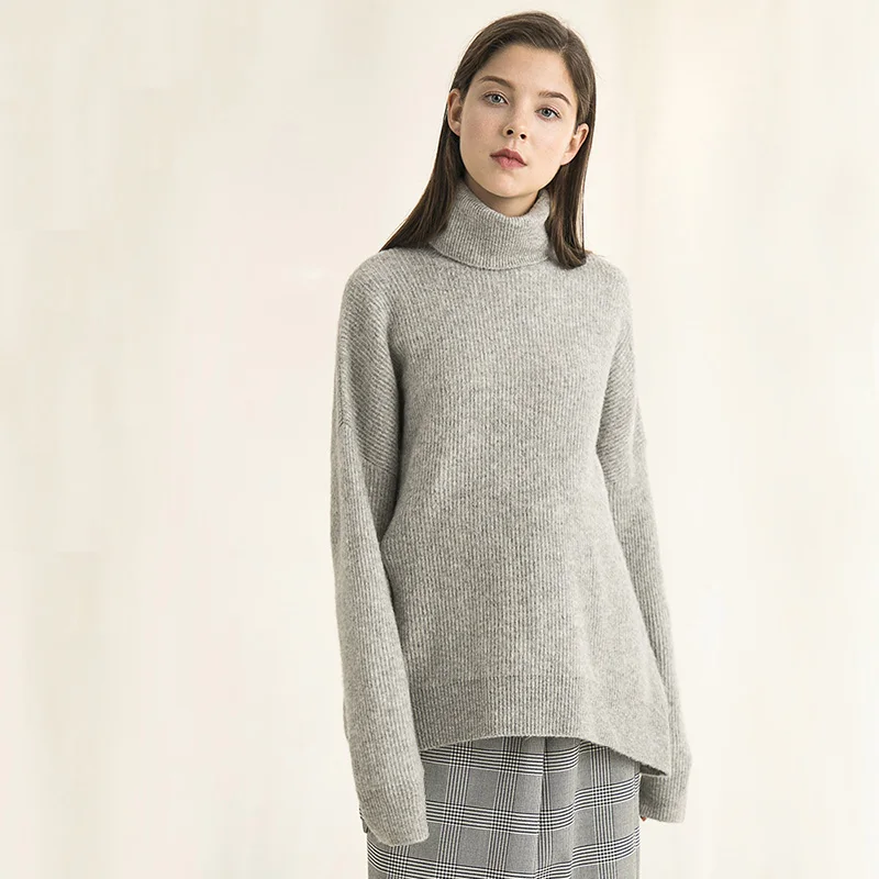 2018 Winter Women Sweaters Female Solid Casual Pullovers and Sweater Turtleneck Long Sleeve Thick Warm pull hiver femme Женская одежда
