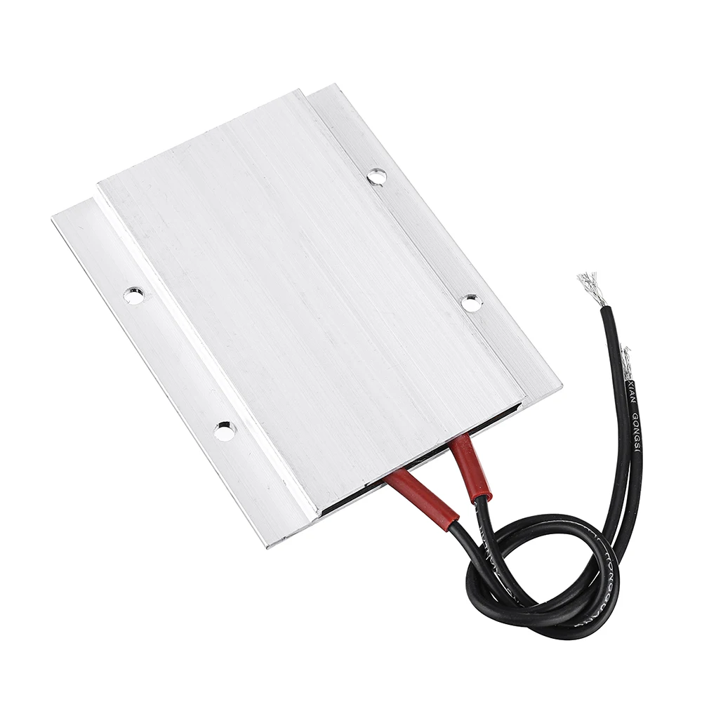 220V постоянный Температура Керамика Алюминий нагреватель PTC нагреватель 100 Вт 100 градусов PTC Нагревательный элемент со скорлупой 77*62 мм с наружной резьбой