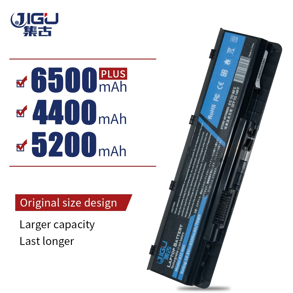 Jigu Аккумулятор для Asus A32 N55 N45 N45SF N55E N75S N45E N45SJ N55S N75SF N45F N45SL N55SF N75SJ N45J N45SN N55SL n756