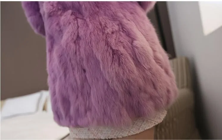 Natural wool coat Winter long fur 2018 selling fashionable real rabbit S-XXL | Женская одежда