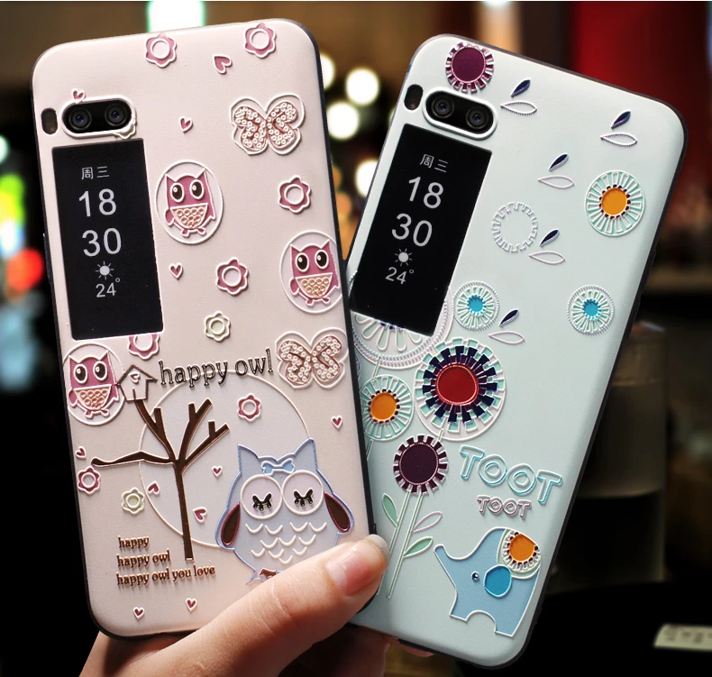 7 Plus unibay для Meizu Pro 7 Plus Silicon Case чехол 5.7 дюймов мягкие В виде ракушки кожного покрова для Meizu pro7 плюс Чехол 3D