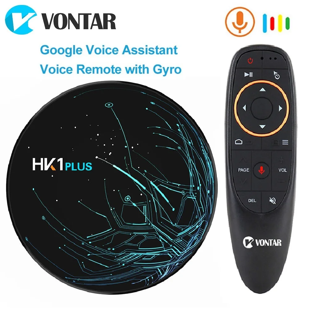 ТВ приставка HK1 Plus 4 Гб 64 ГБ Android 9 0 4K четырехъядерный процессор Amlogic S905X2 Dual Wifi BT4.0