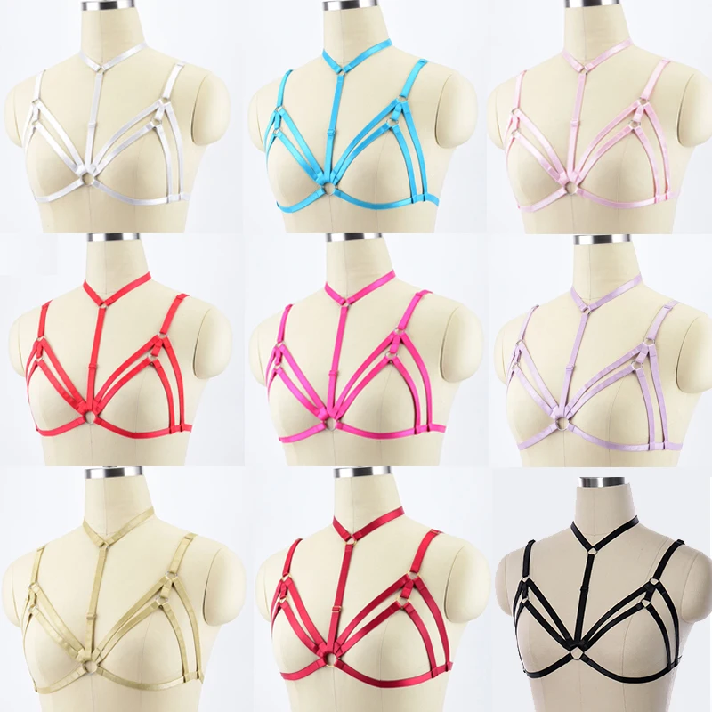 Женский эластичный бюстгальтер для танца на шесте топ в готическом