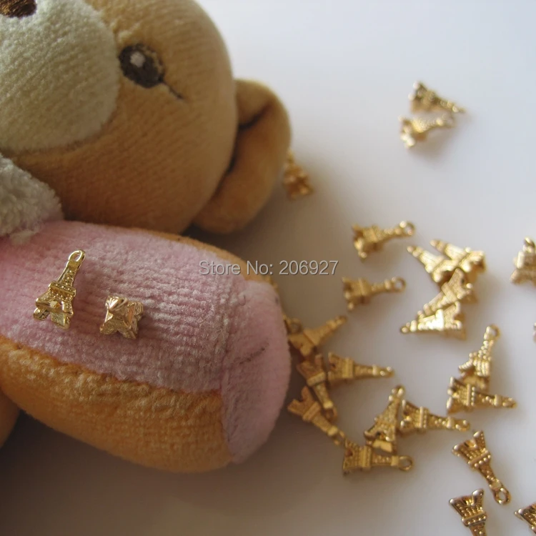 MP-02 10pcs Fancy Gold Tower Pendant Deco Metal Charms Nail Art | Красота и здоровье
