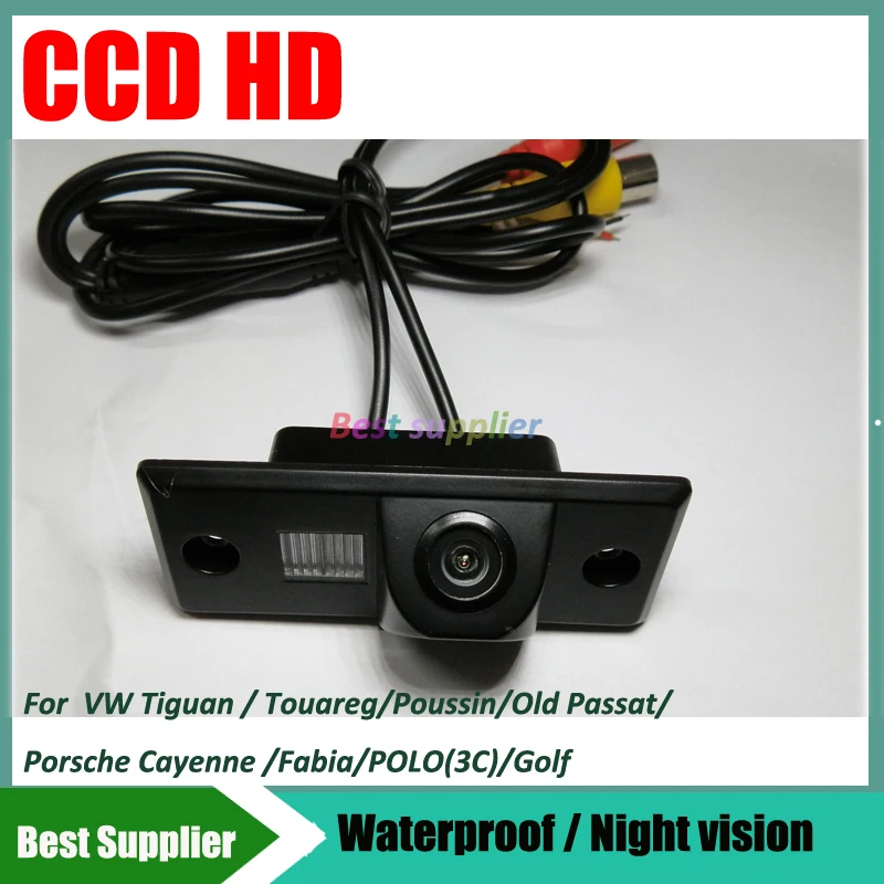 Камера заднего вида CCD HD парковочная камера для VW Tiguan Touareg Poussin Old Passat Porsche Cayenne Fabia