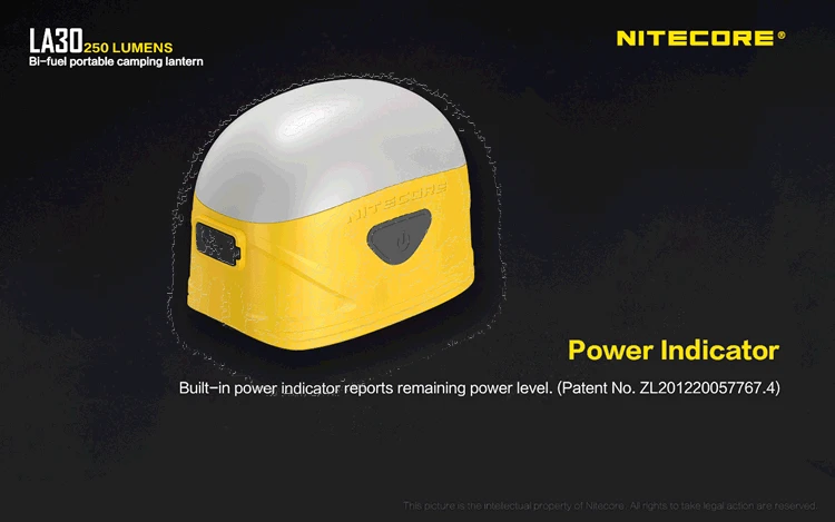 NITECORE LA30 портативный фонарь для кемпинга 8* CRI 3* красные светодиоды Макс 240 люмен USB Перезаряжаемый уличный спортивный светильник со встроенным аккумулятором