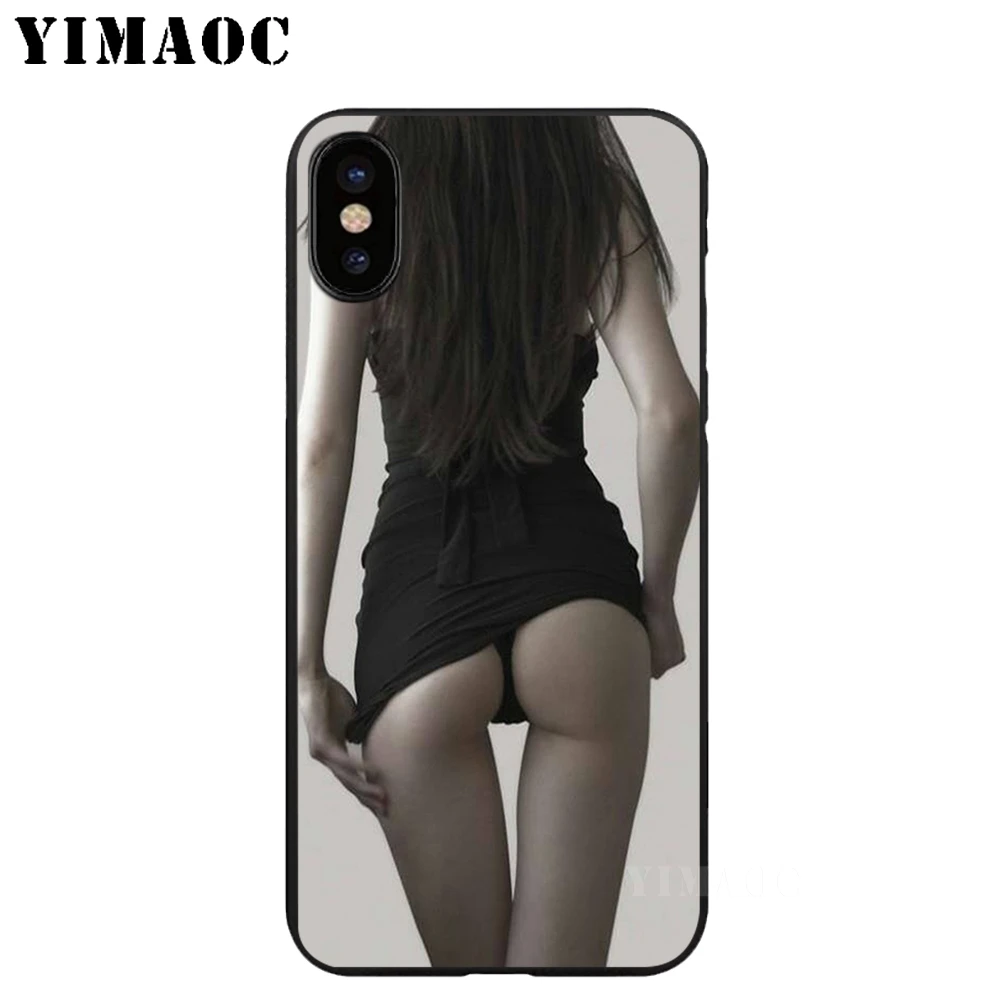 YIMAOC Горячая сексуальная девушка мягкий TPU черный силиконовый чехол для iPhone X или 10