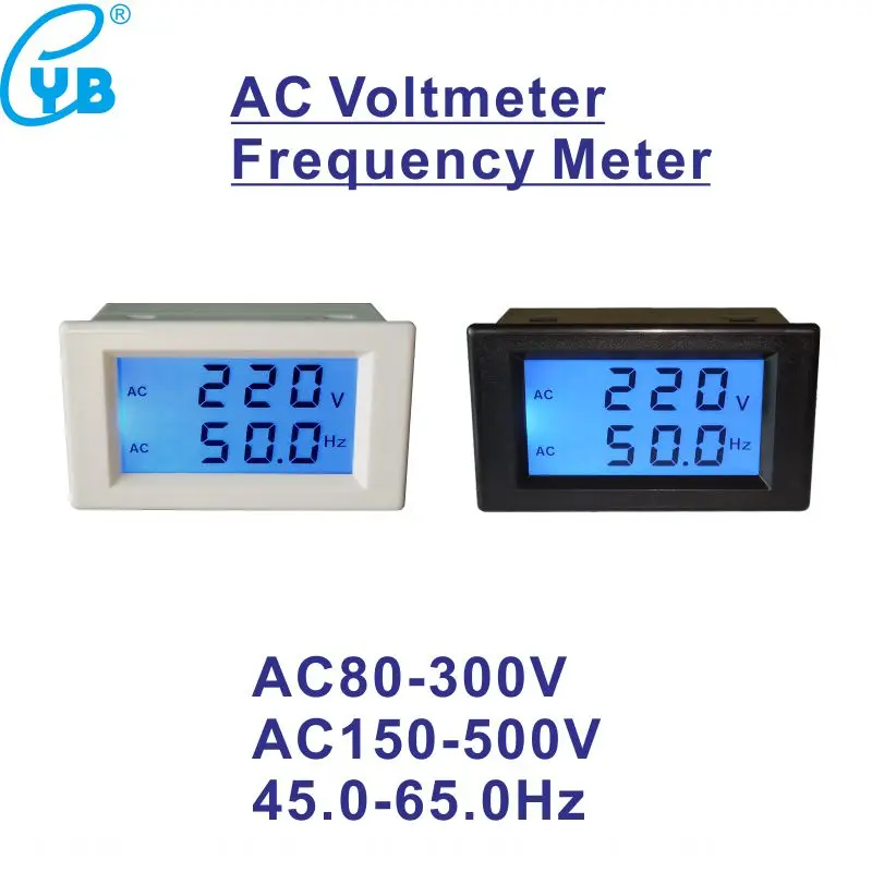 YB4835DVF AC 80 300V 45 65HZ счетчик частоты ЖК дисплей измеритель напряжения Цифровой