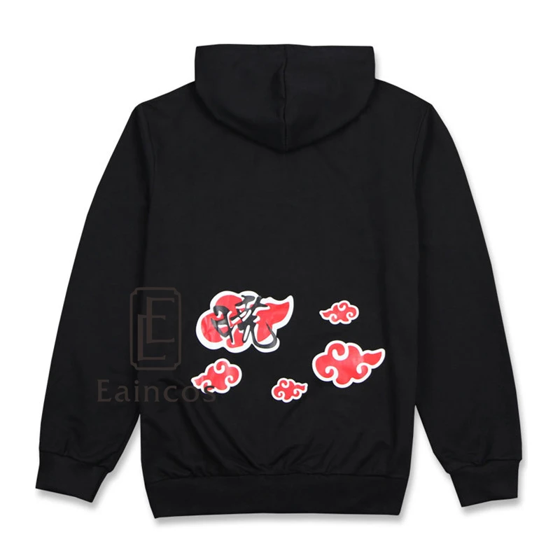 Anime Naruto Akatsuki/Uchiha Itachi Cosplay Costume Jacket Jackets Black Thin Hooded Coat Casual Fashion Sweatshirts | Тематическая
