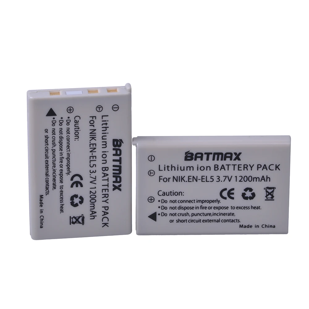Литий ионные аккумуляторы высокой емкости 3 7 V 1200mAh (3 PACK) EN EL5 ENEL5 для Nikon Coolpix 3700 4200